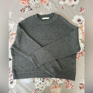 Oak + Fort Cozy Grey Knit Sweater
